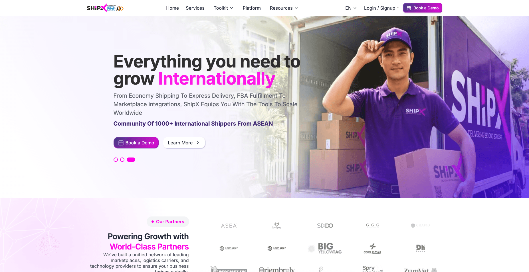ShipX ASEAN logistics marketing platform