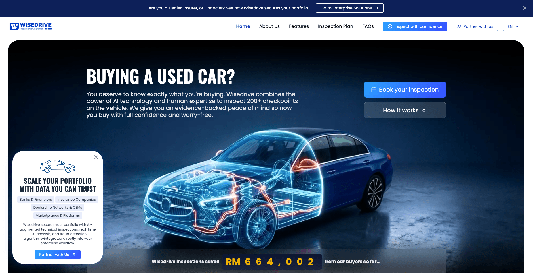 Wisedrive vehicle inspection platform for Myanmar